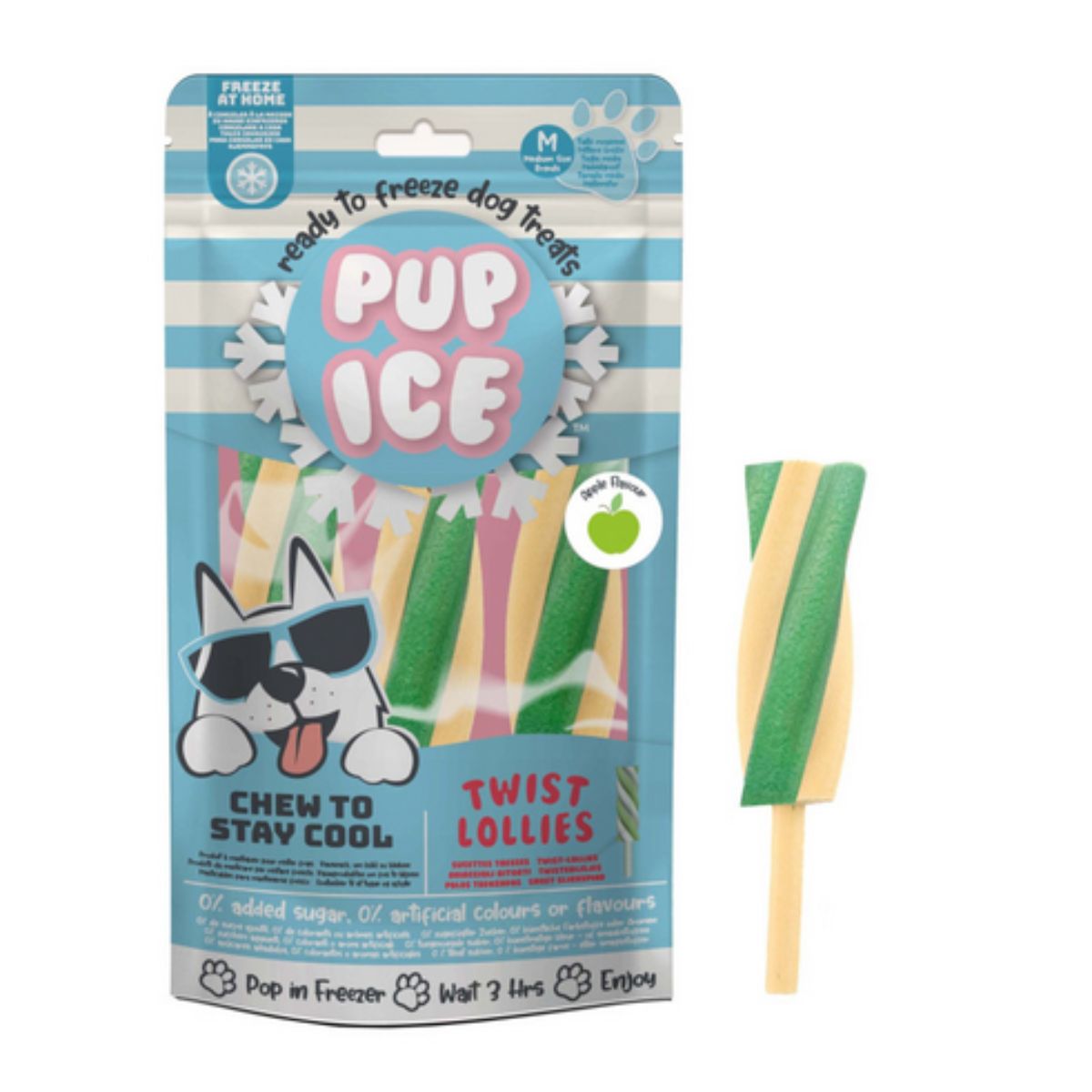 Pup Ice Twist Lollies Gelato per Cani Mela