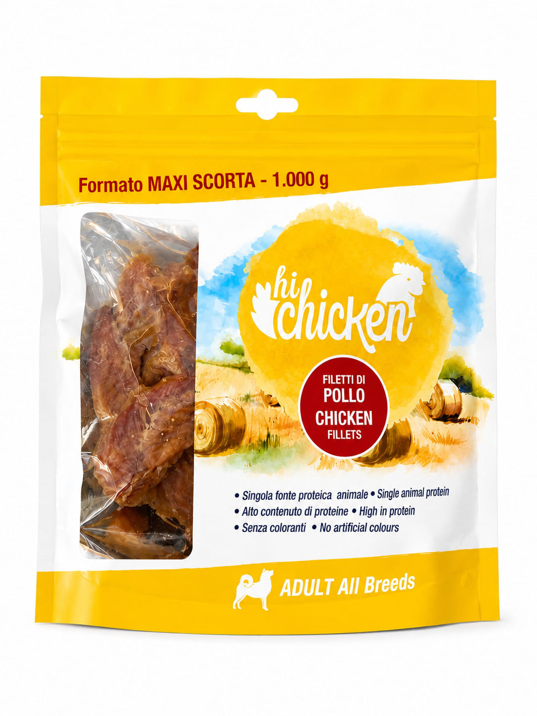 Hi Chicken Snack per Cani Filetti di Pollo 1 kg